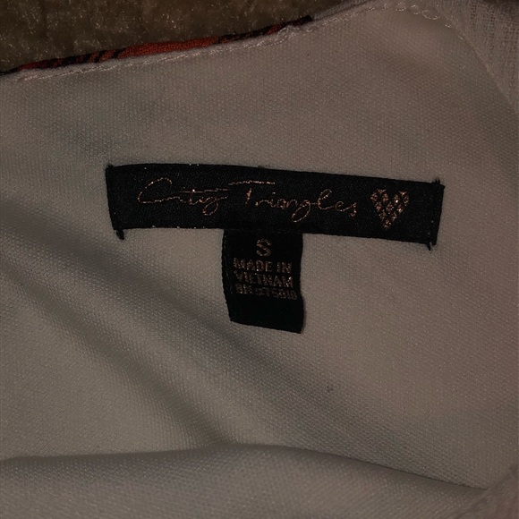 Long White Flower Print Blouse - Picture 3 of 5